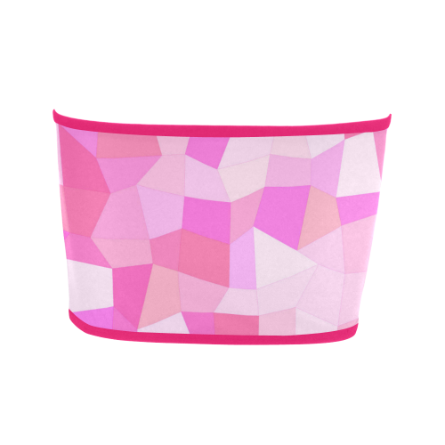 Bright Pink Mosaic Bandeau Top