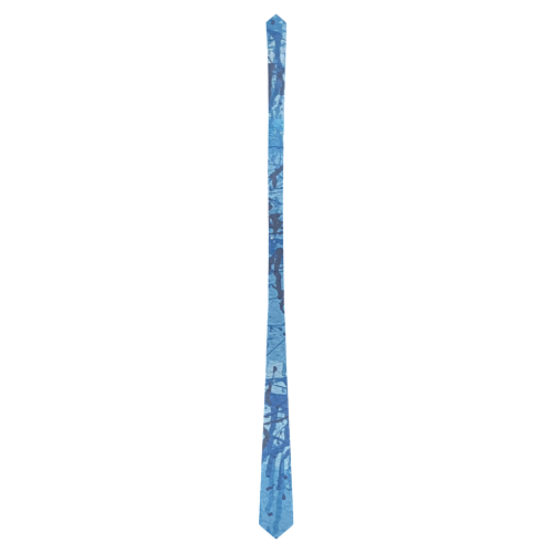 Blue splatters Classic Necktie (Two Sides)