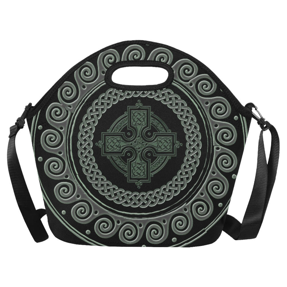 Awesome Celtic Cross Neoprene Lunch Bag/Large (Model 1669)