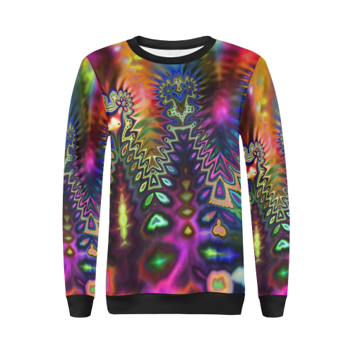 Melting Plasmosis All Over Print Crewneck Sweatshirt for Women (Model H18)