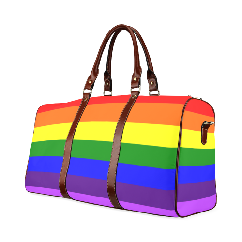 Rainbow Flag (Gay Pride - LGBTQIA+) Waterproof Travel Bag/Small (Model 1639)