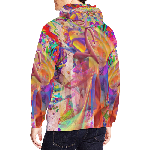 Batic by Nico Bielow All Over Print Hoodie for Men/Large Size (USA Size) (Model H13)
