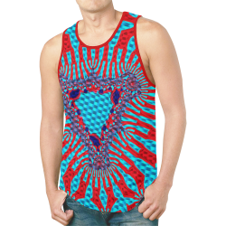Psychedelic Color Chrome Fractal New All Over Print Tank Top for Men (Model T46)