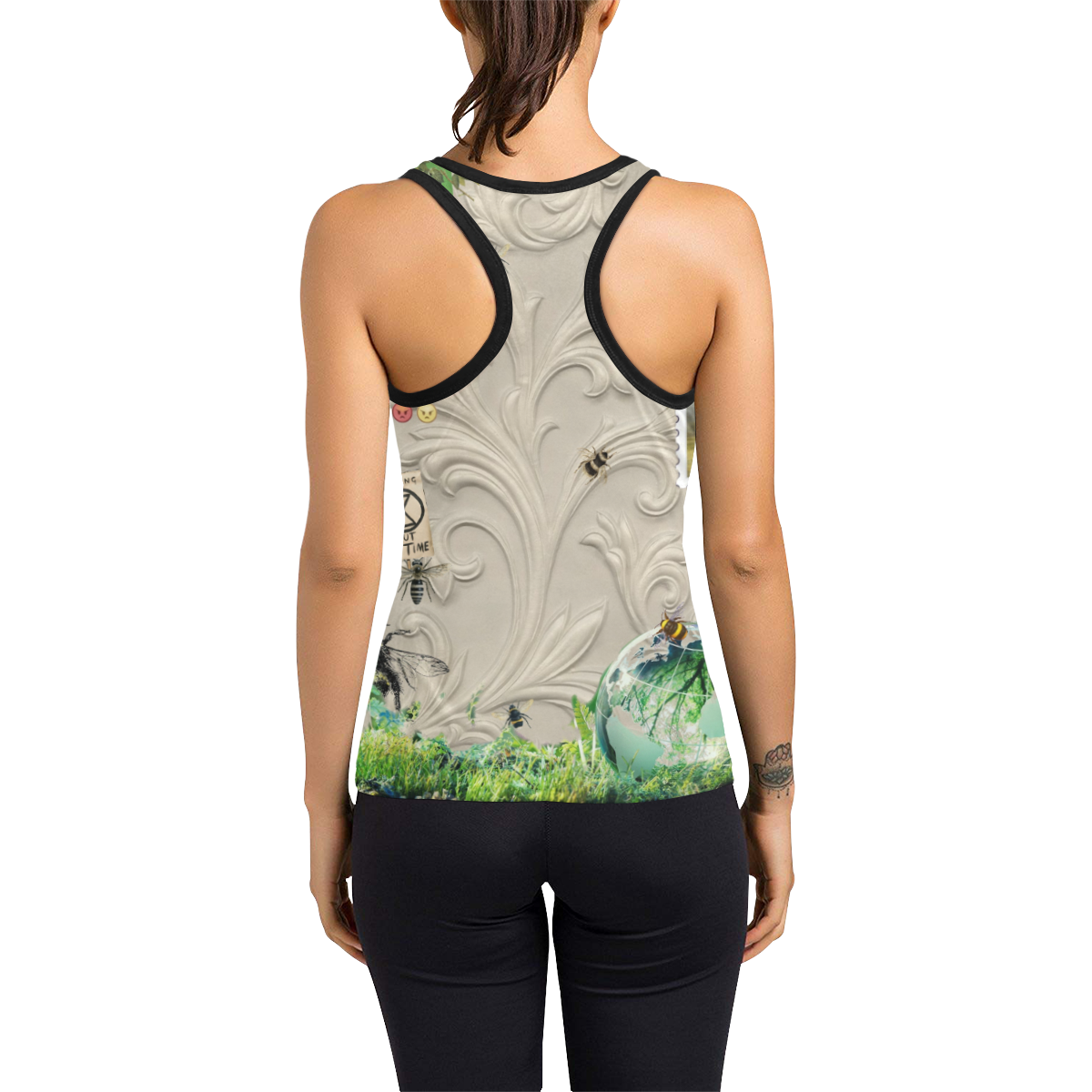 Running Out of Time Women's Racerback Tank Top (Model T60)