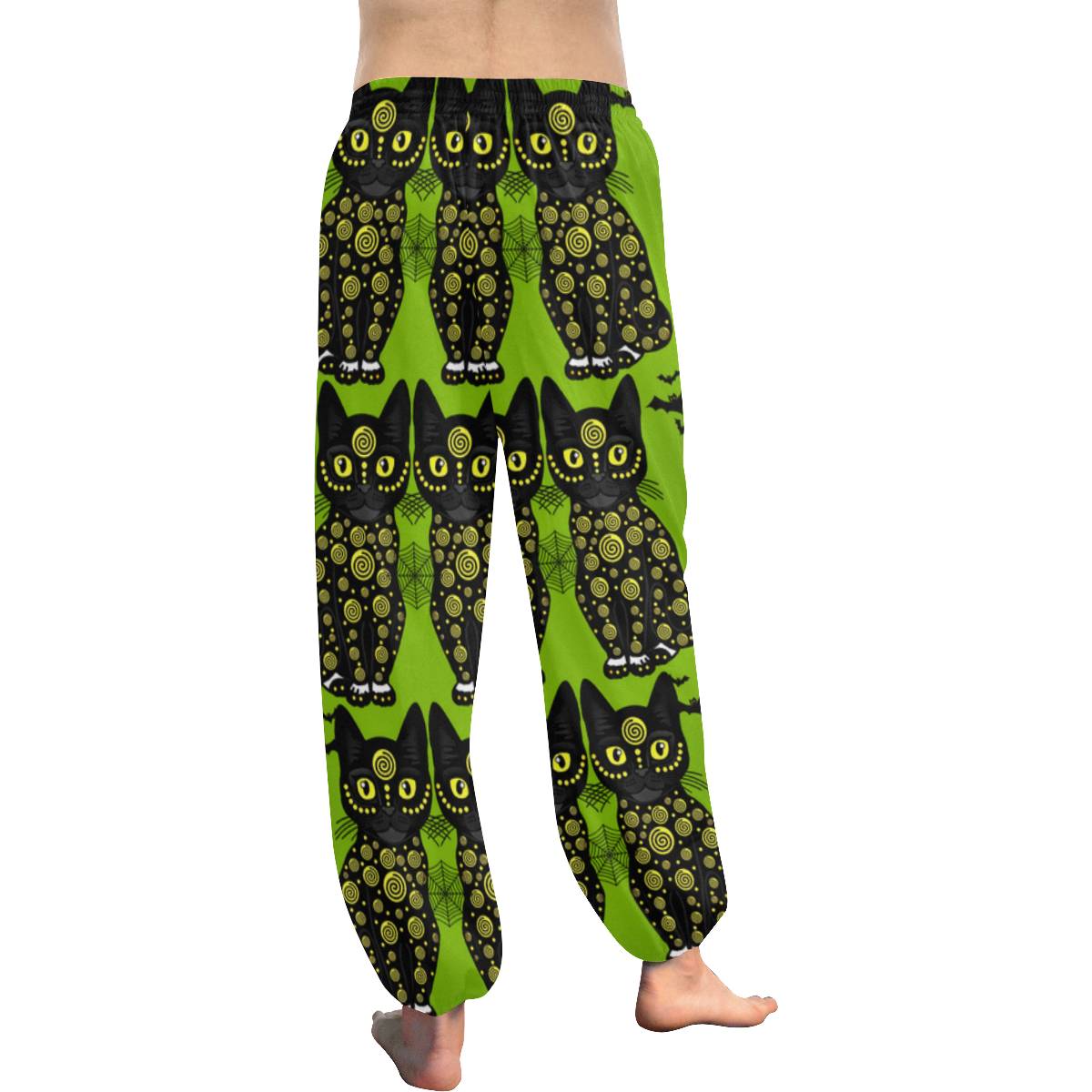 Halloween bats n cats Women's All Over Print Harem Pants (Model L18)