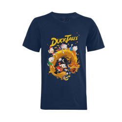 DuckTales Men's V-Neck T-shirt (USA Size) (Model T10)