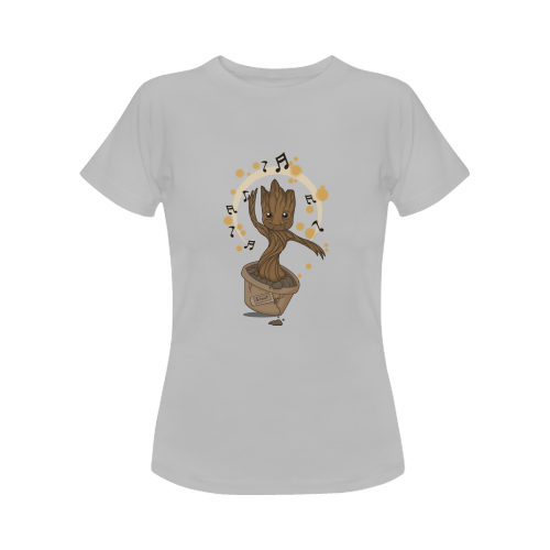 Groovy Baby Groot 2 Women's T-Shirt in USA Size (Front Printing Only)