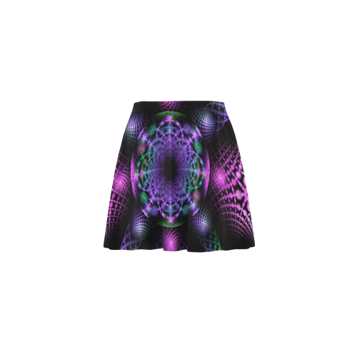 purpleChristmas Mini Skating Skirt (Model D36)