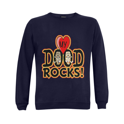 My Dood Rocks! Gildan Crewneck Sweatshirt(NEW) (Model H01)
