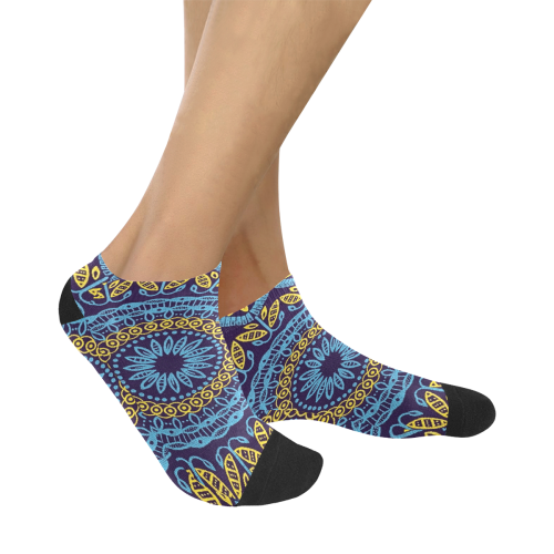MANDALA PLANETS ALIGN Women's Ankle Socks