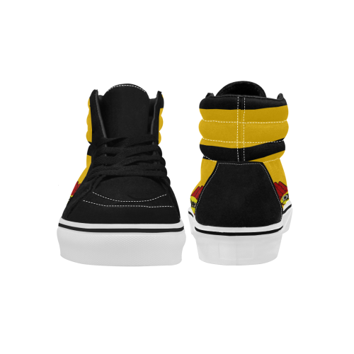 DJ W.I.Z WuShoe Yellow Men's High Top Skateboarding Shoes (Model E001-1)