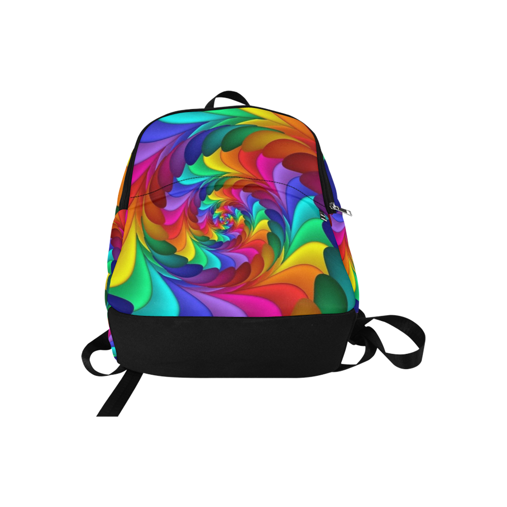 RAINBOW CANDY SWIRL Fabric Backpack for Adult (Model 1659)
