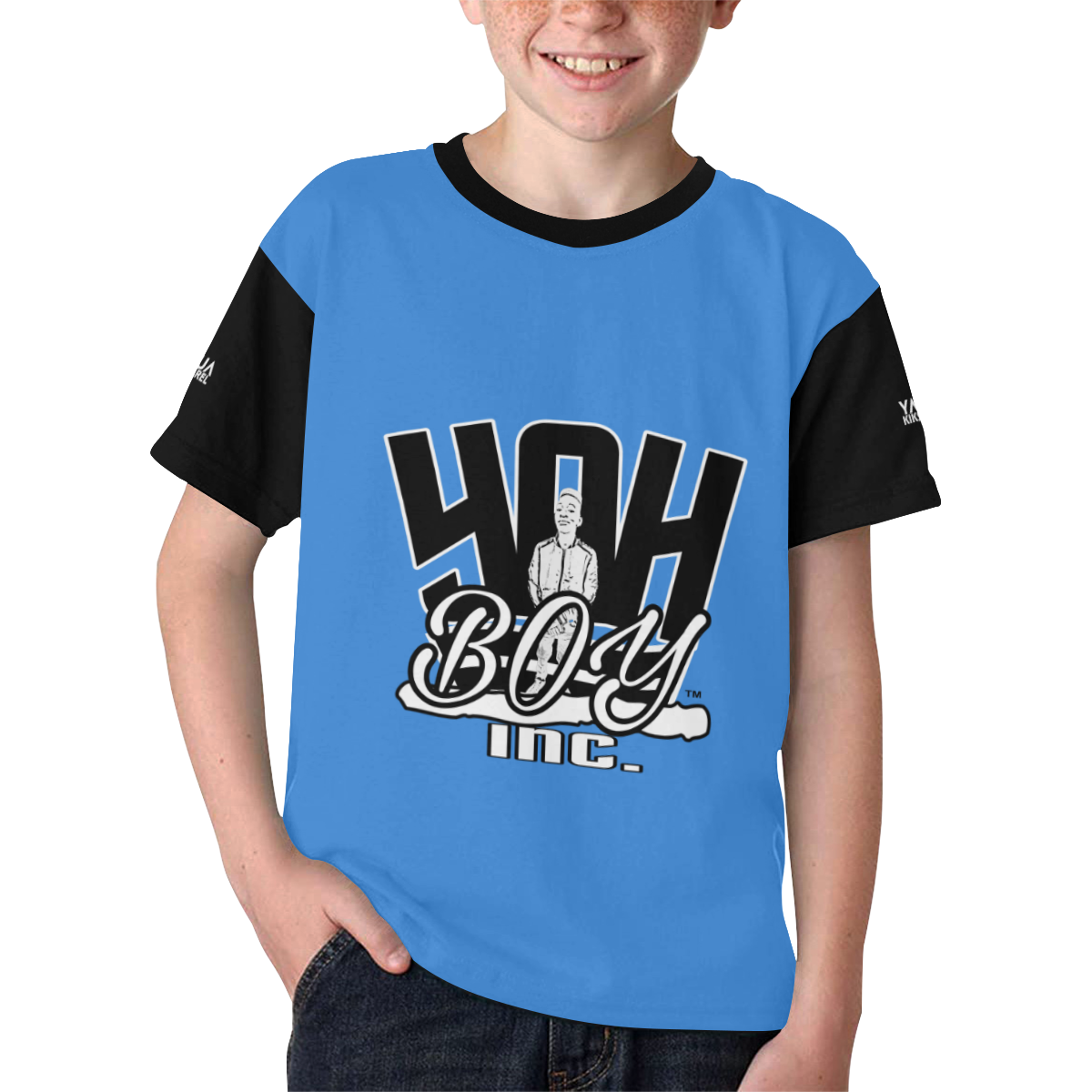 YahBoy Inc Blue Kids' All Over Print T-shirt (Model T65)