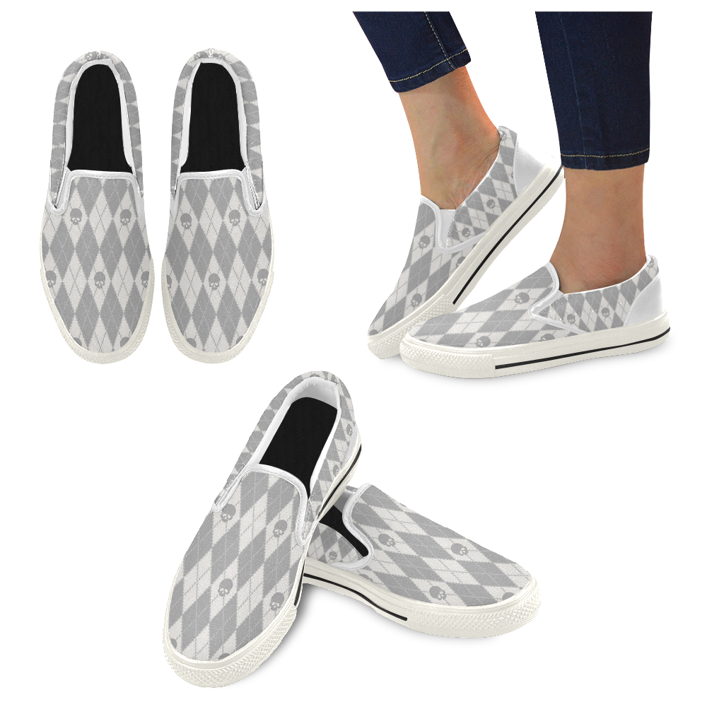 5e7f69d537576 Women's Slip-on Canvas Shoes (Model 019)