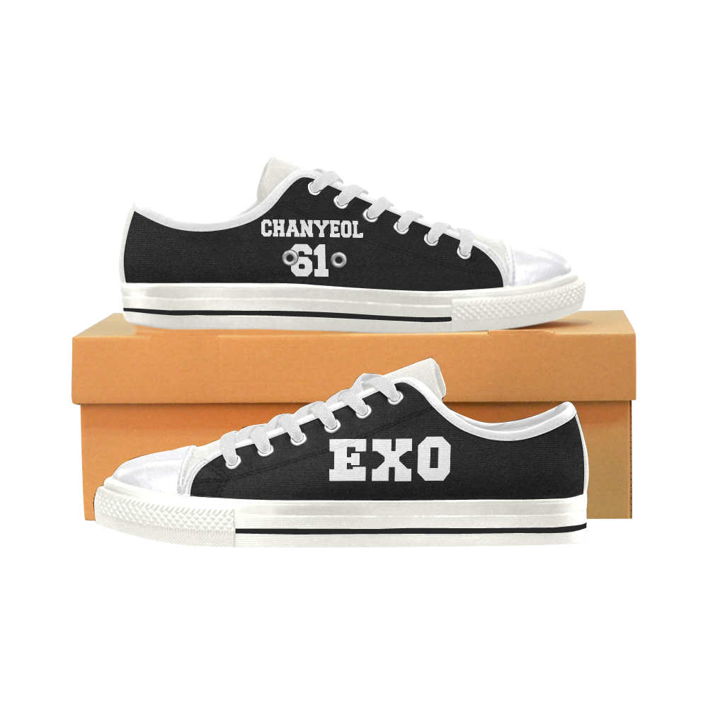 Chanyeol-EXO Women's Classic Canvas Shoes (Model 018)