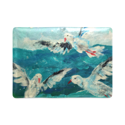 seagull ocean seascape art painting by agnes laczo Custom NoteBook A5