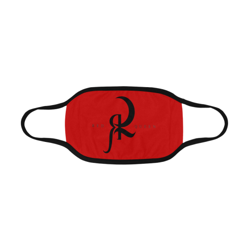 Red Queen Black Logo Red Mouth Mask