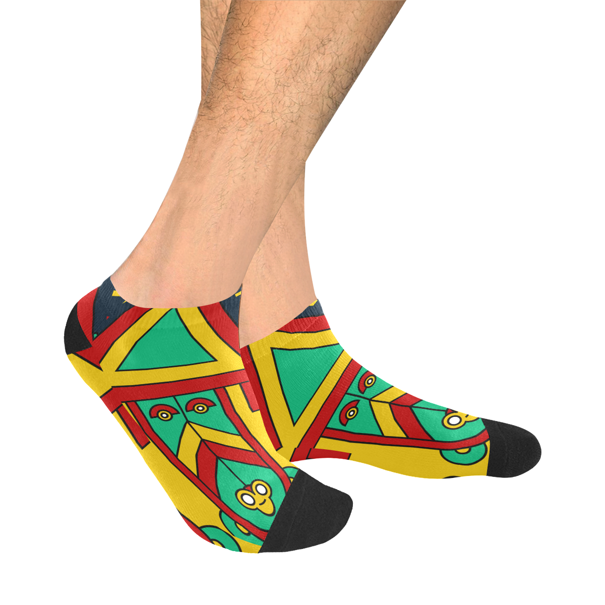 Aztec Spiritual Tribal Men's Ankle Socks