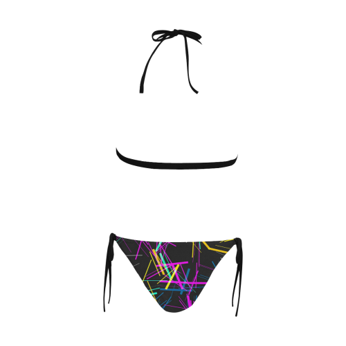 New Pattern factory 1A by JamColors Buckle Front Halter Bikini Swimsuit (Model S08)