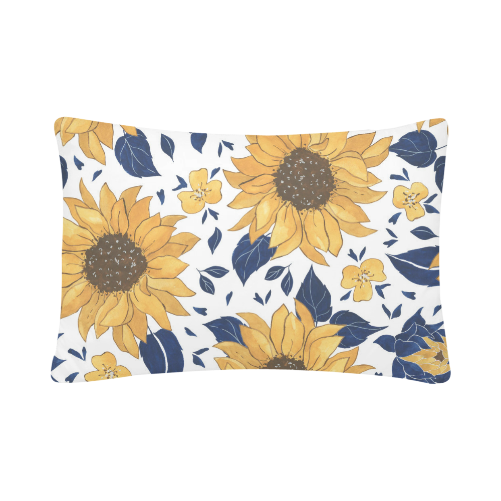 20"X30" Sunflowers Zippered Pillow Cases Custom Pillow Case 20"x 30" (One Side) (Set of 2)
