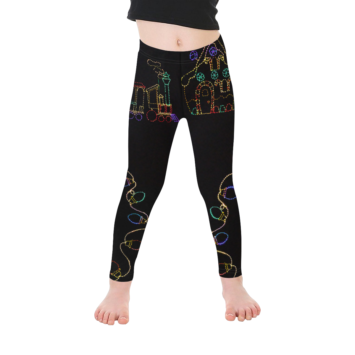 Train Garden Kid's Ankle Length Leggings (Model L06)