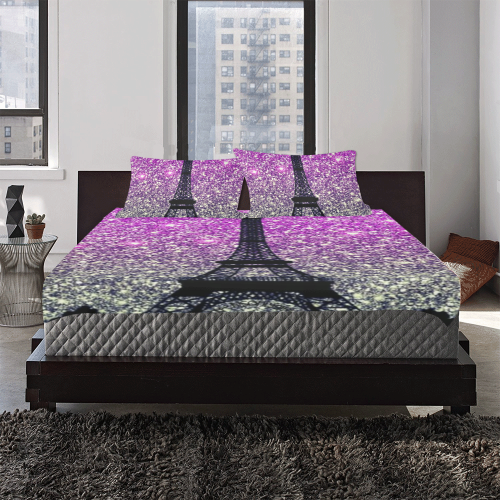 glitter efil 3-Piece Bedding Set