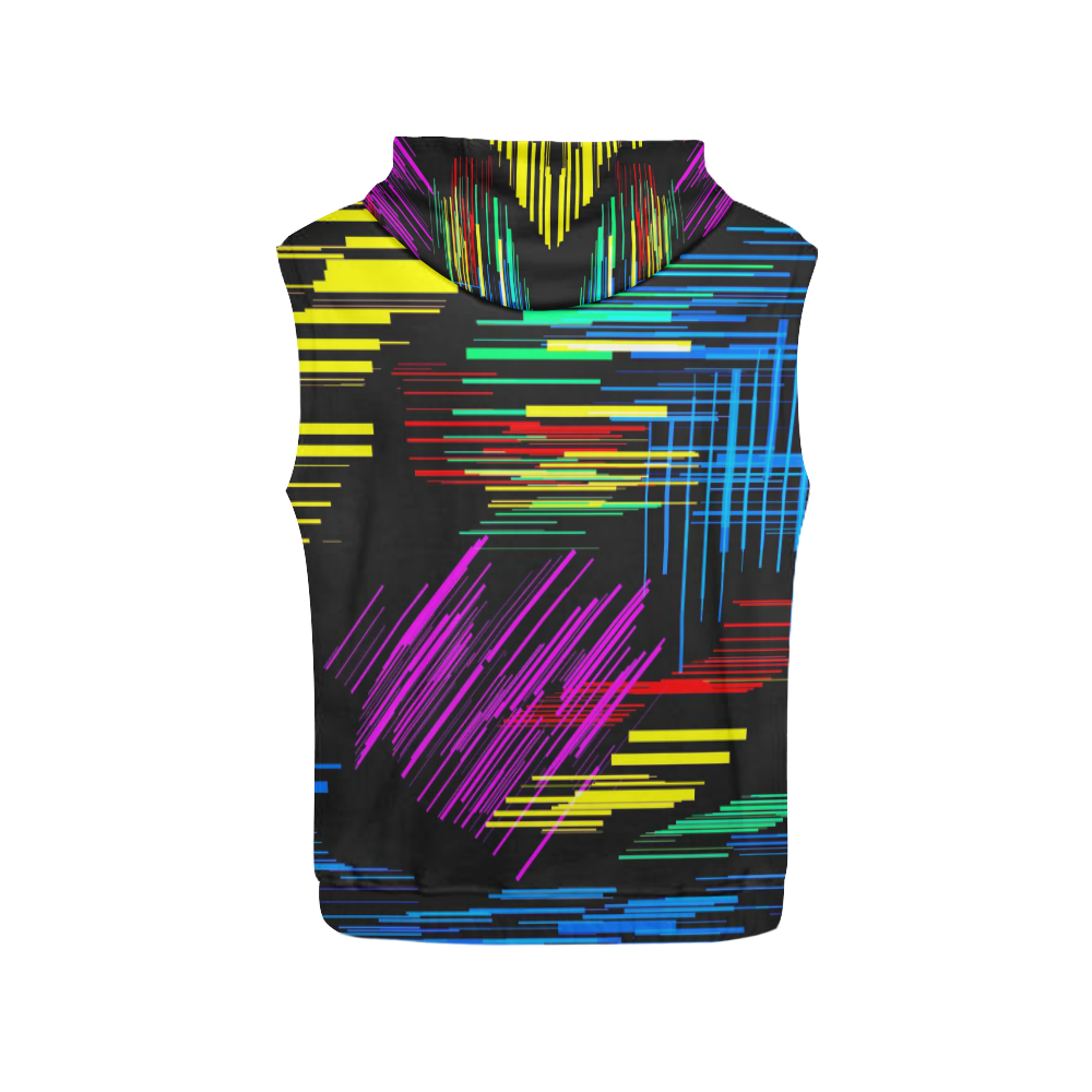 New Pattern factory 2A by JamColors All Over Print Sleeveless Hoodie for Men (Model H15)