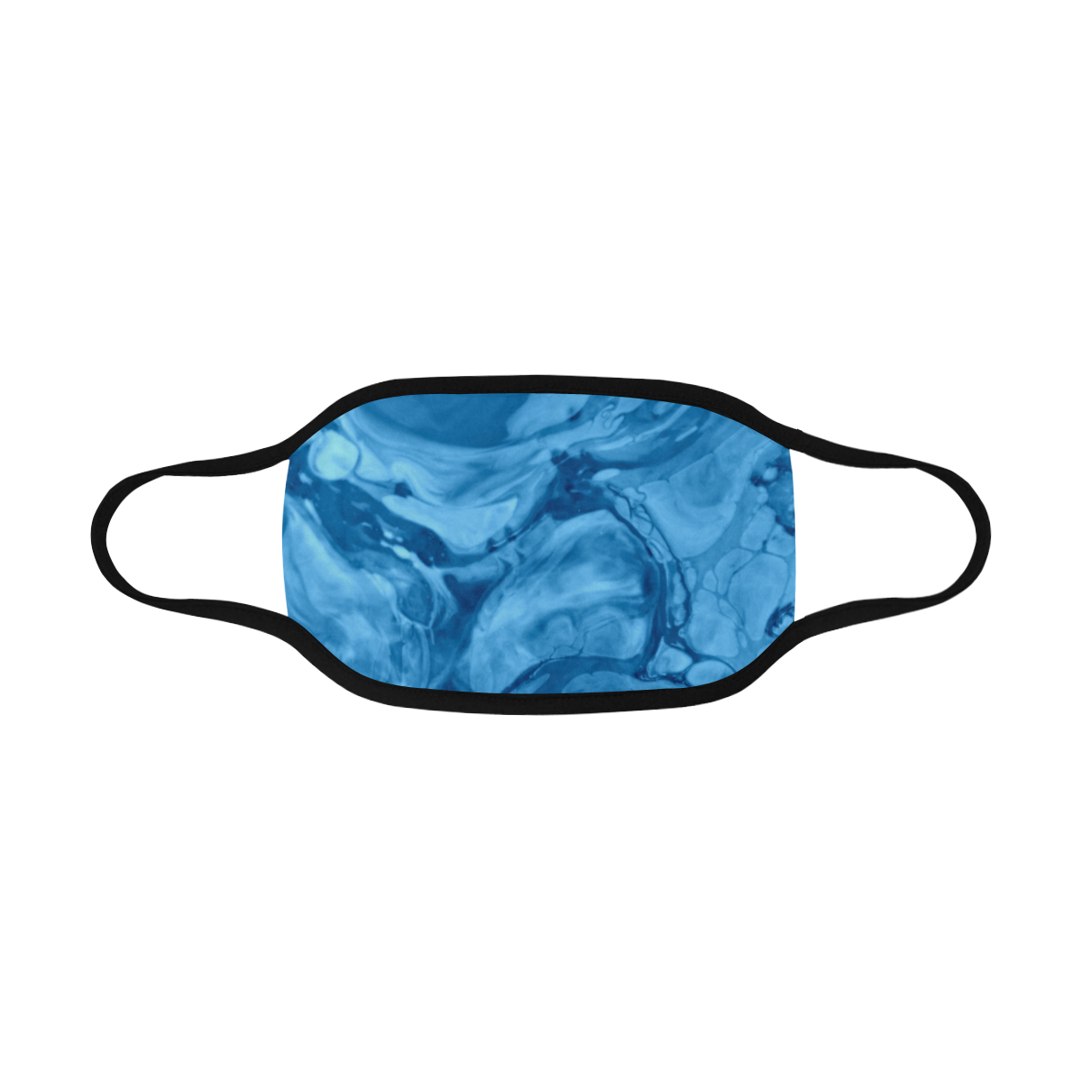 Swirl Blue Face-Mask Mouth Mask