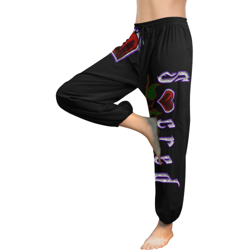 "Sacred" Logo Wome's Harem Style Pants Women's All Over Print Harem Pants (Model L18)