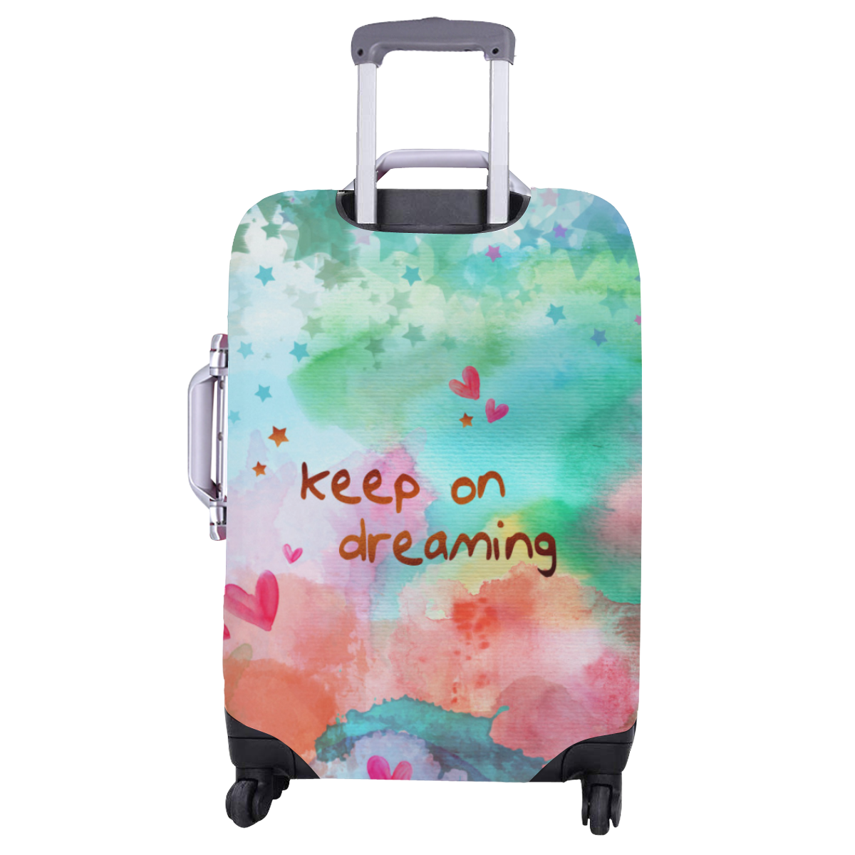 KEEP ON DREAMING - rainbow Luggage Cover/Large 26"-28"