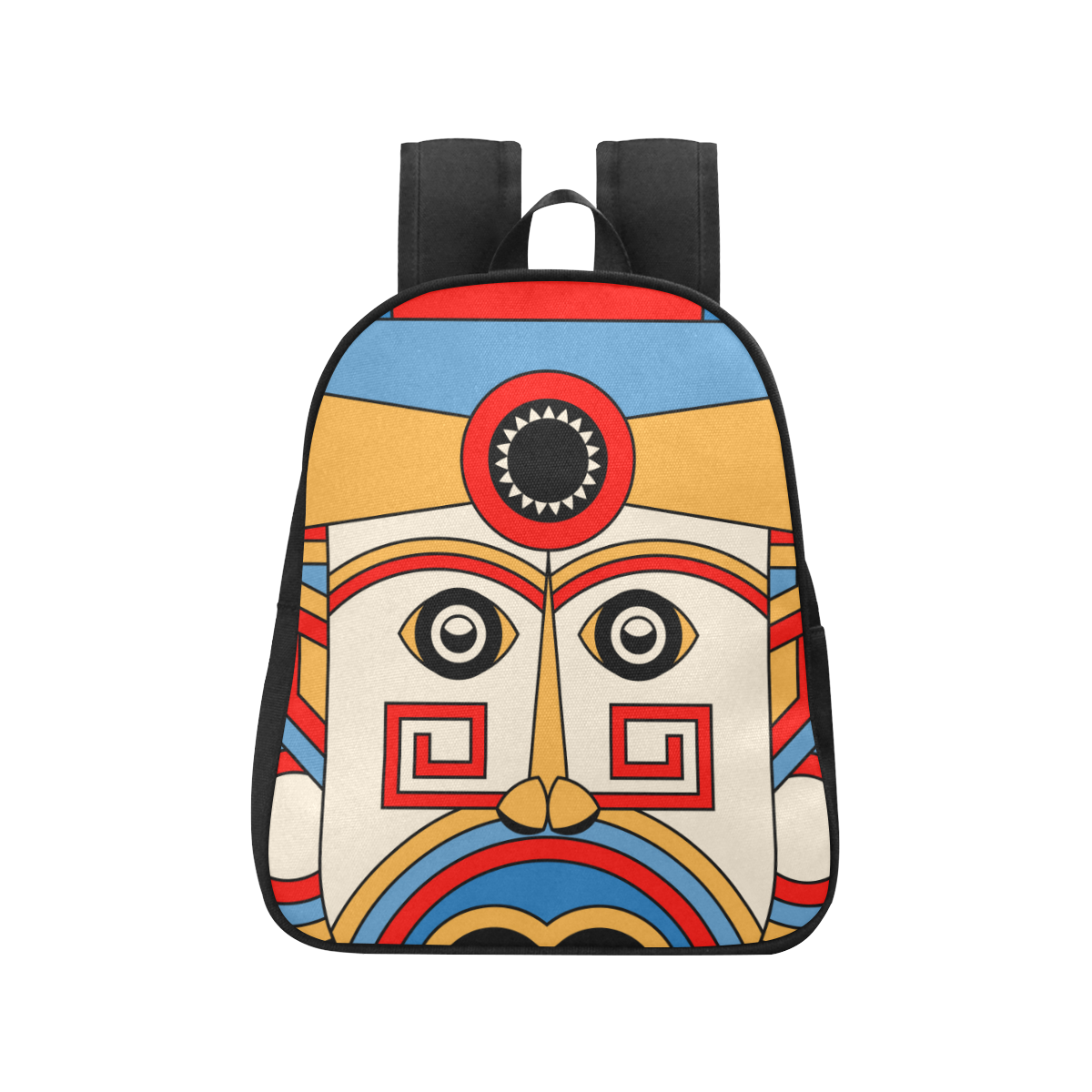 Aztec Religion Tribal Fabric School Backpack (Model 1682) (Small)