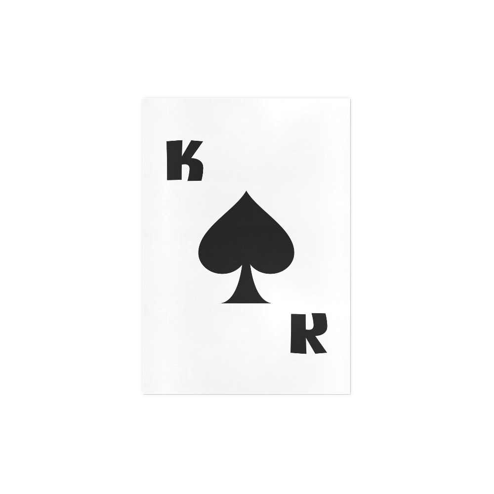 Playing Card King of Spades Art Print 7‘’x10‘’