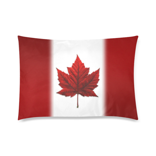 Canada Flag Custom Zippered Pillow Case 20"x30"(Twin Sides)