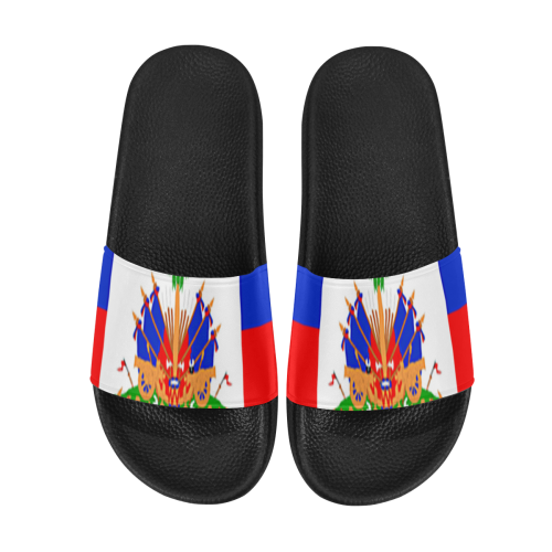 HAITI FLAG Women's Slide Sandals (Model 057)