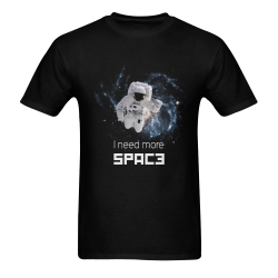 Astronaut in Space Men's T-Shirt in USA Size (Two Sides Printing)