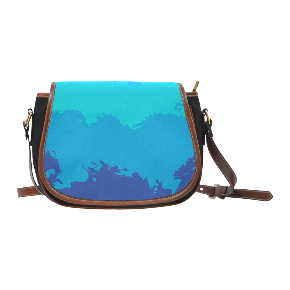 Ocean Deep Saddle Bag/Small (Model 1649)(Flap Customization)