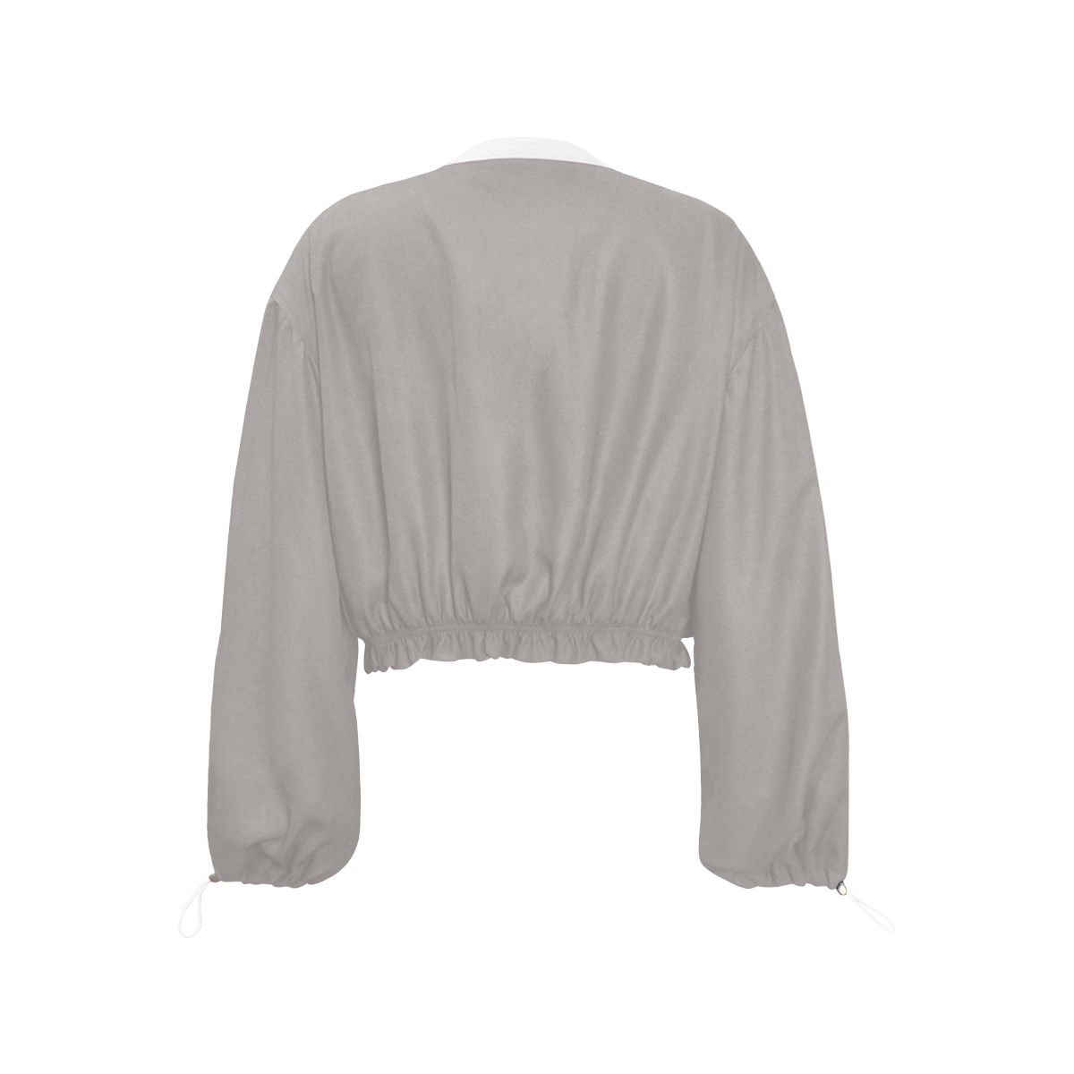 Ash Cropped Chiffon Jacket for Women (Model H30)