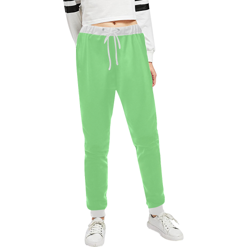 color light green Unisex All Over Print Sweatpants (Model L11)