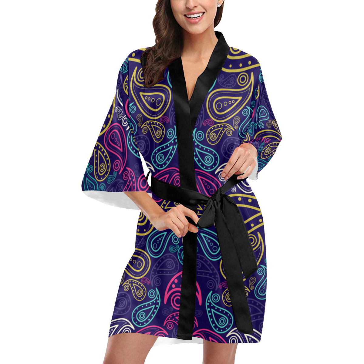 Paisley Kimono Robe