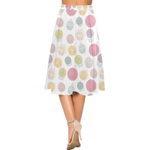 Colorful Cupcakes Aoede Crepe Skirt (Model D16)