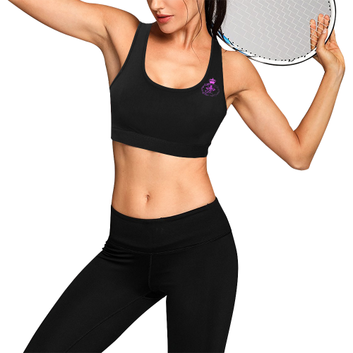Fitness Tops for Women-AirTime- Women's All Over Print Sports Bra (Model T52)