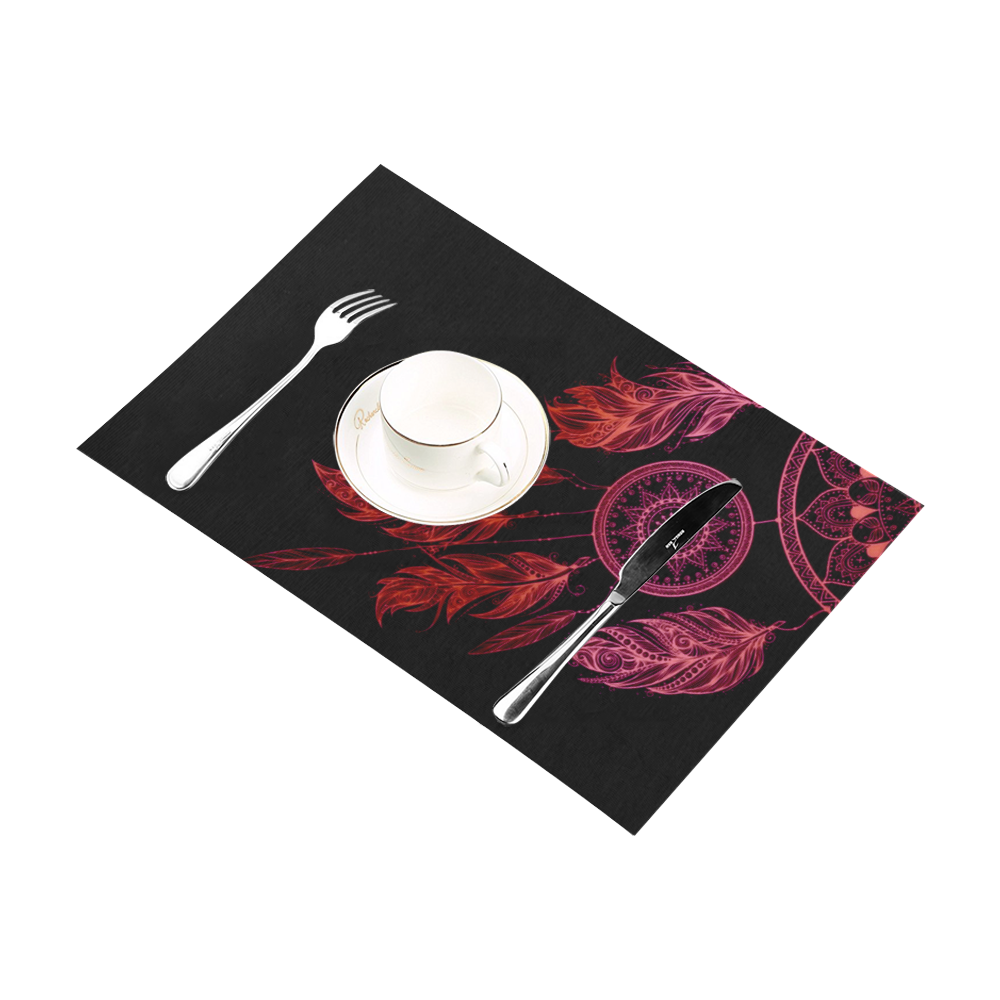 Red Dreamcatcher Placemat 12’’ x 18’’ (Set of 4)