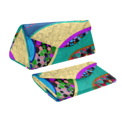 Abstract Pattern Mix - Dots And Colors 1 Custom Foldable Glasses Case