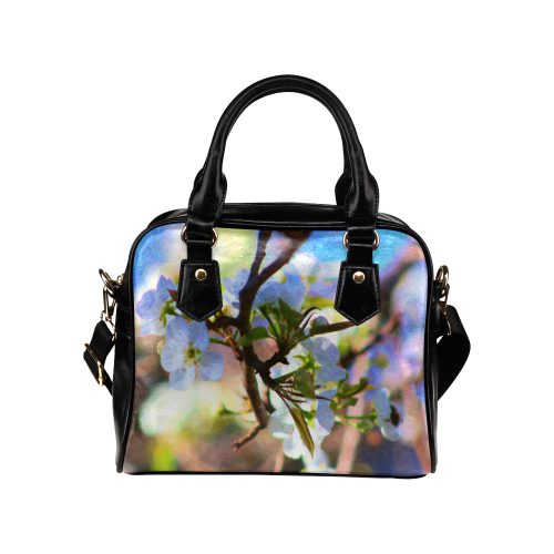 Pear Tree Blossoms Shoulder Handbag (Model 1634)