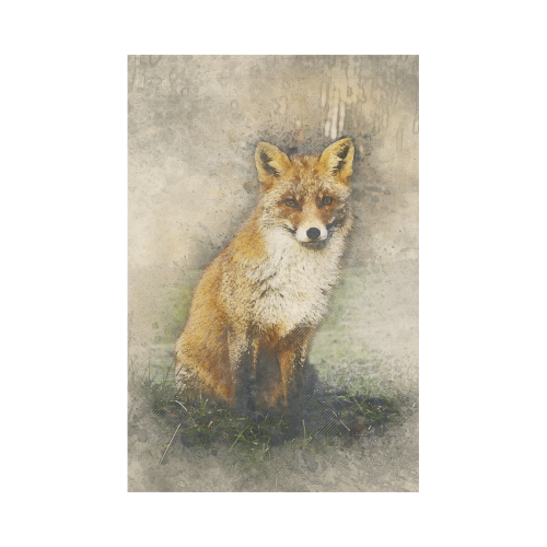 fox-3028847 Garden Flag 12‘’x18‘’（Without Flagpole）