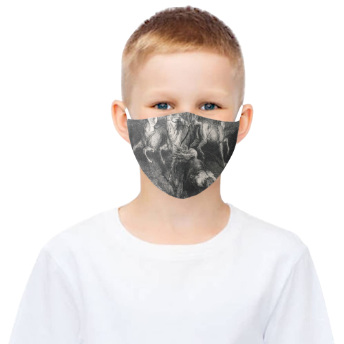 war 3D Mouth Mask with Drawstring (2 Filters Included) (Model M04) (Non-medical Products)