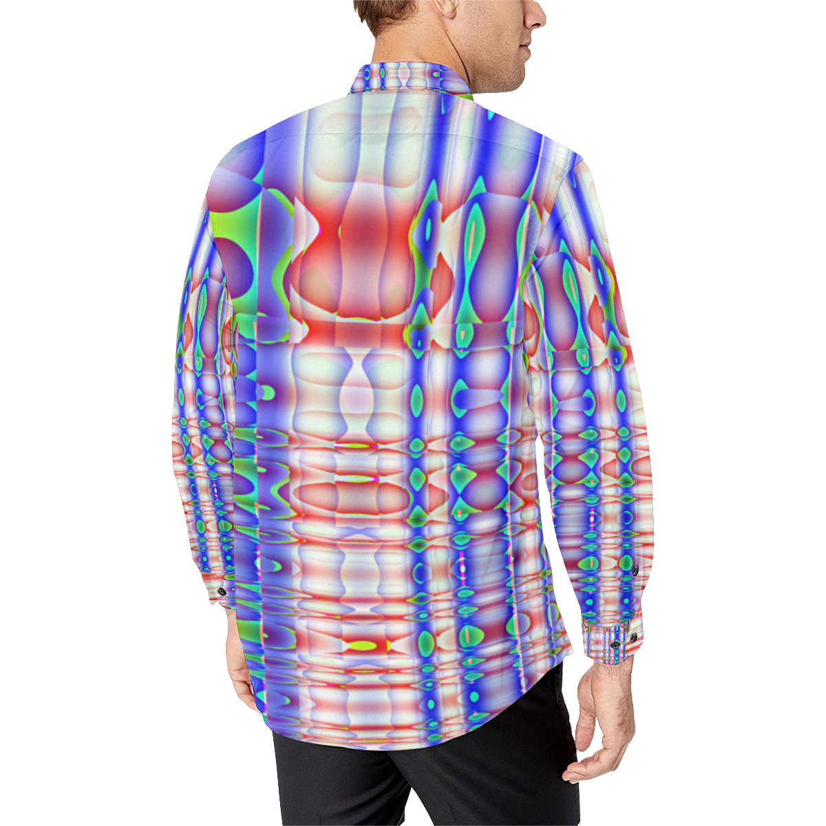 NeonJack Men's All Over Print Casual Dress Shirt (Model T61)