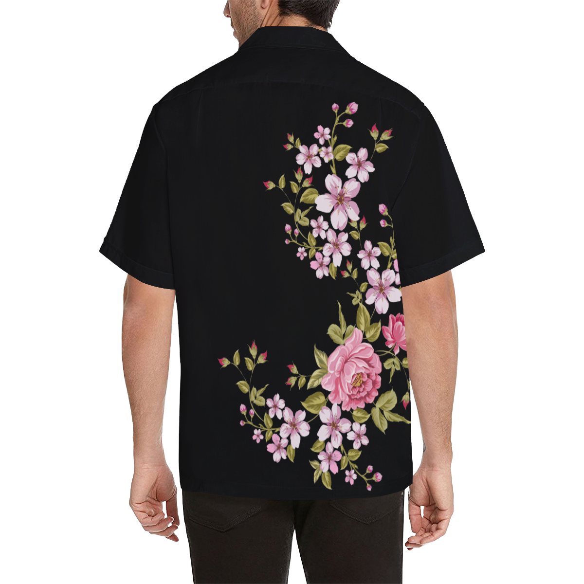 Pure Nature - Summer Of Pink Roses 1 Hawaiian Shirt (Model T58)
