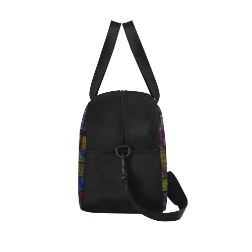 Ripped SpaceTime Stripes Collection Fitness Handbag (Model 1671)