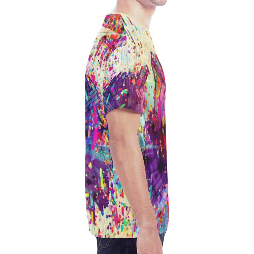 Paint Popart by Nico Bielow New All Over Print T-shirt for Men (Model T45)